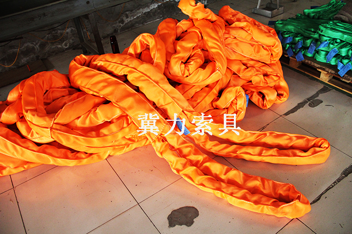冀力索具生產(chǎn)的高強吊裝帶展示